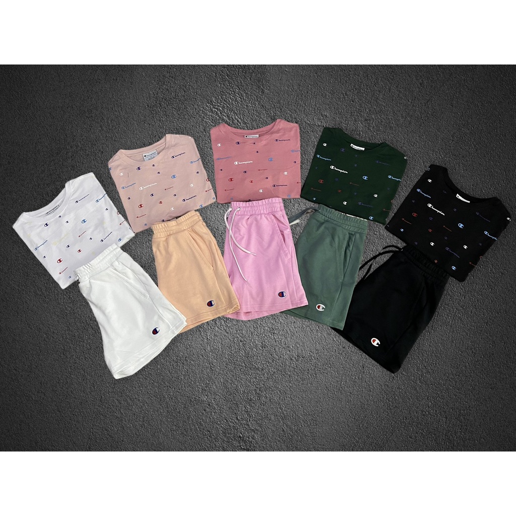 Bộ cộc tay 100% cotton Champion Nữ từ 45-65kg