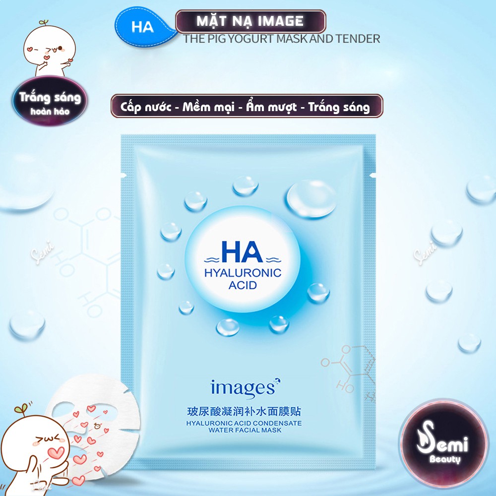 Mặt nạ giấy dưỡng trắng da mụn cấp ẩm thải độc Images HA, Mặt nạ dưỡng ẩm nội địa Trung Mask Skincare | BigBuy360 - bigbuy360.vn