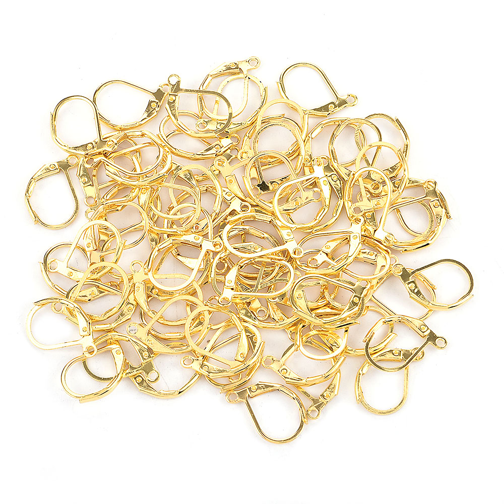 Túi 100 Móc Khuyên Tai Mạ Vàng / Bạc