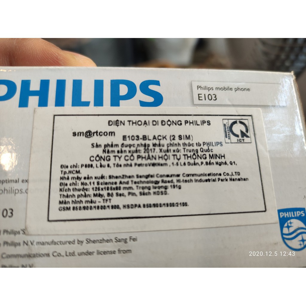 điện thoại nokia Clear kho Điện thoại Philips E103 pin bền giá rẻ chính hãng