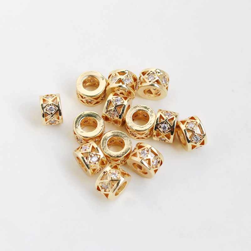 Bộ Hạt Đính Đá Zircon Hình Vuông 14K Nhiều Màu Sắc Làm Đồ Thủ Công diy