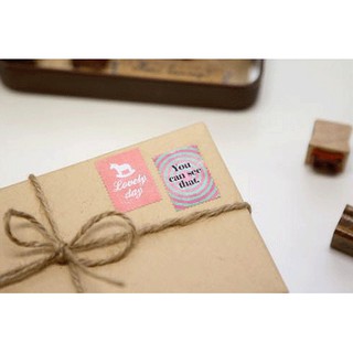 Set 2 tờ sticker tem phong cách Hàn Quốc