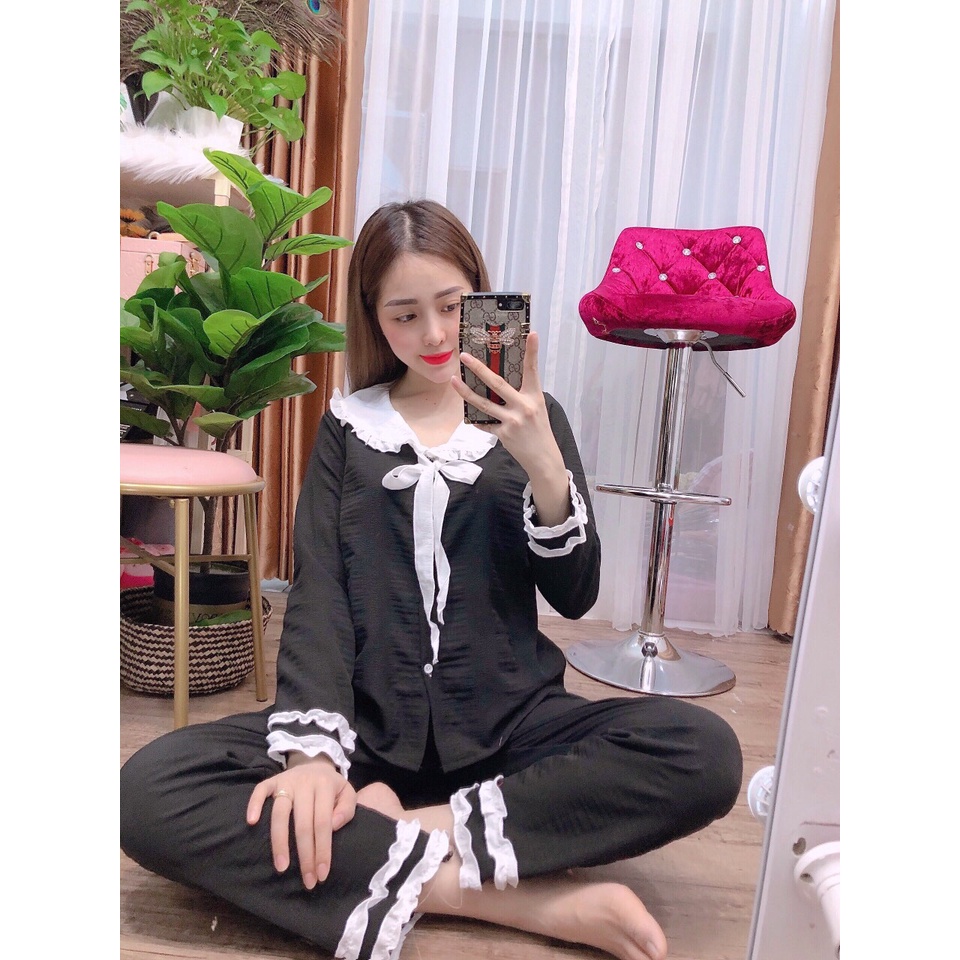 [ Mã M77 ] Đồ bộ mặc nhà nữ, set bộ kiểu nữ tiểu thư | BigBuy360 - bigbuy360.vn