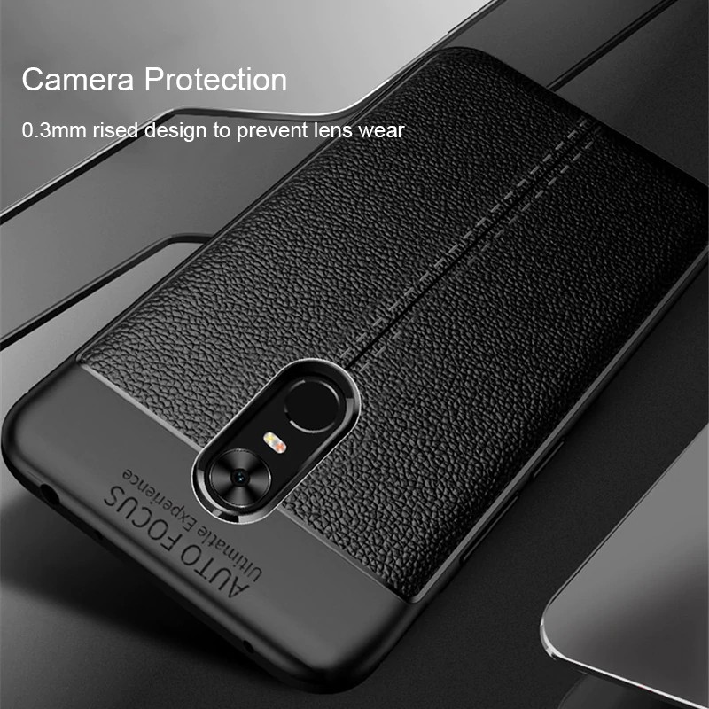 Ốp Lưng Auto Focus Vân Da Cho Xiaomi Redmi Note 4x