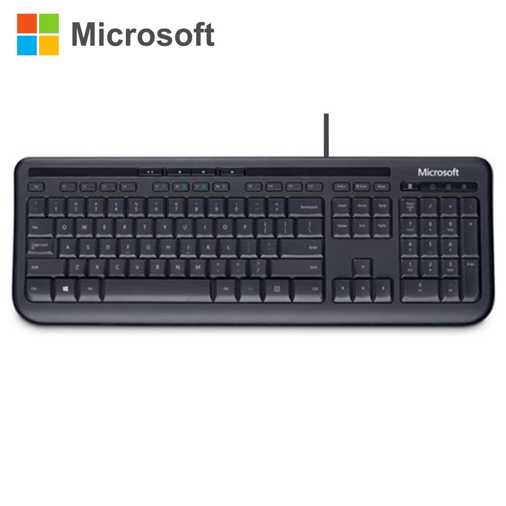 Bộ Bàn Phím Và Chuột Có Dây Microsoft 600 - APB-00018 - Hàng Chính Hãng