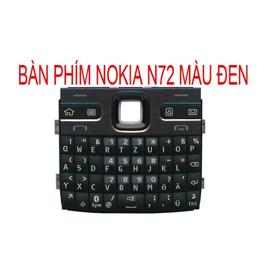 BÀN PHÍM NOKIA N72 MÀU ĐEN