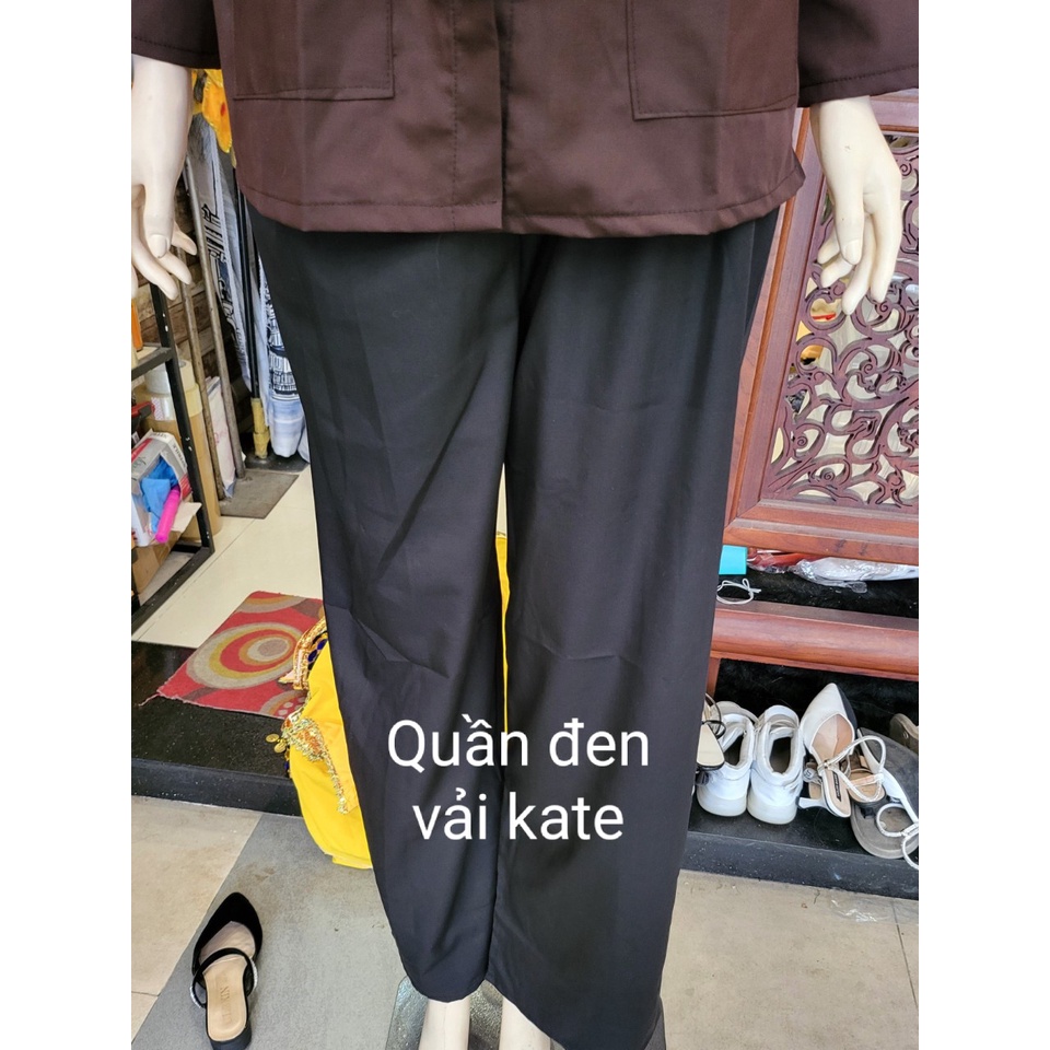 Đồ Bà Ba Nam Nữ Vải Kate Cao Cấp Tặng Kèm Khăn Rằn Nhiều Kích Cỡ Cho Khách Lựa Chọn