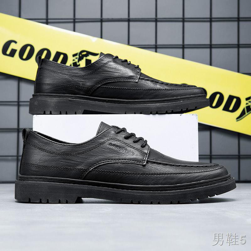 Giày da nam bình thường mới Goodyear công sở phong cách Anh brogue nhỏ2