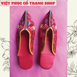 Hài phượng nữ cổ phục việt nam, đôi hài nữ đỏ, vàng việt phục cổ trang | Việt Phục Nguyên An