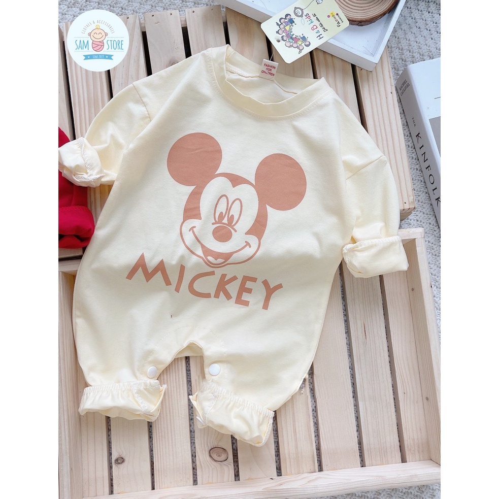 FREESHIP BODY COTTON 4 CHIỀU xuất Hàn họa tiết gấu cho bé trai bé gái