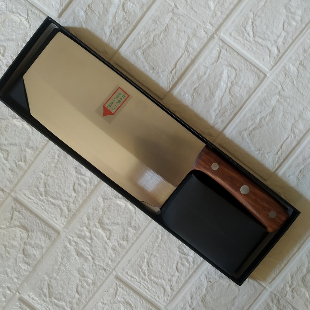 Dao chặt Nhật Bản ASAKH thép SK5 cán gỗ dài 33cm - Dao chặt xương