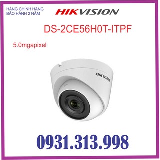 Camera Dome 4 In 1 Hồng Ngoại 5.0 Megapixel HIKVISON DS-2CE56H0T-ITPF