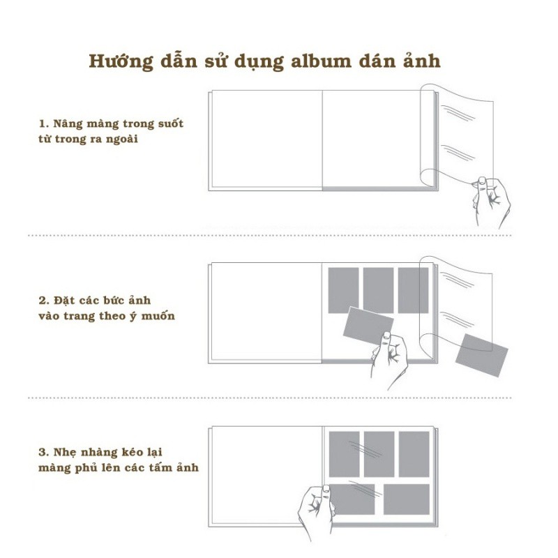 Album ảnh dán cỡ 27x29 bìa giấy có bọc nhựa đơn giản sang trọng tại ANVY