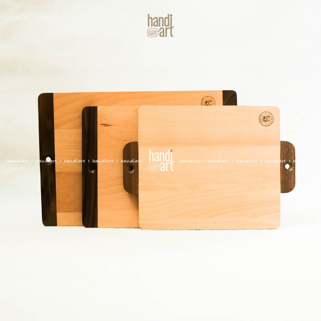 Thớt gỗ trang trí tay cầm - Thớt gỗ beech tay cầm mới- Wooden cutting board