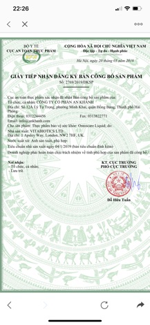 Sản phẩm Osteocare Liquid