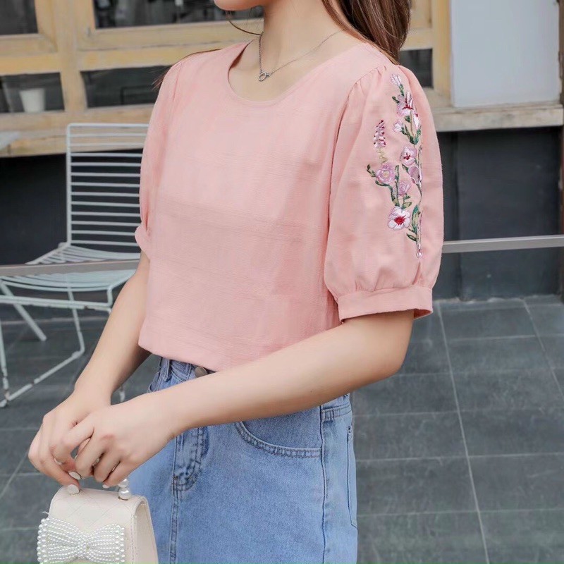 Áo Kiểu Nữ Chất Lanh Mềm Mát 3 Màu 2 Size 40-63kg