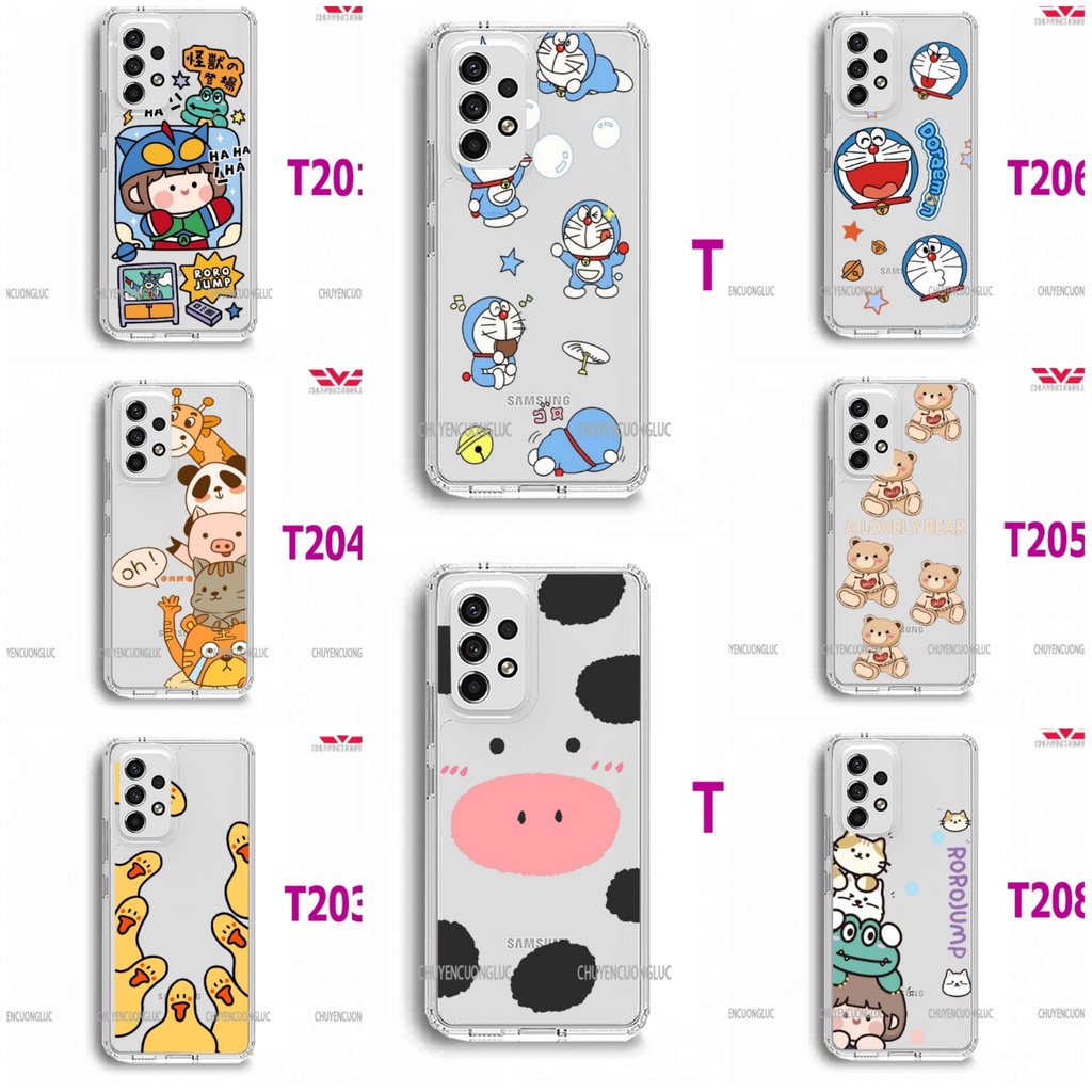 Ốp lưng samsung A32, A52, A72, A33, A03S, A02S, M51 trong suốt in hình cực dễ thương T20
