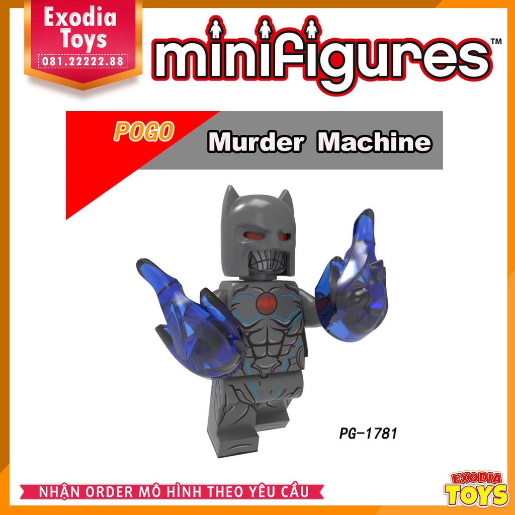 Xếp hình siêu anh hùng Murder Machine, Wolverine, Batman, Deadpool - Đồ Chơi Lắp Ghép Sáng Tạo - POGO 8204