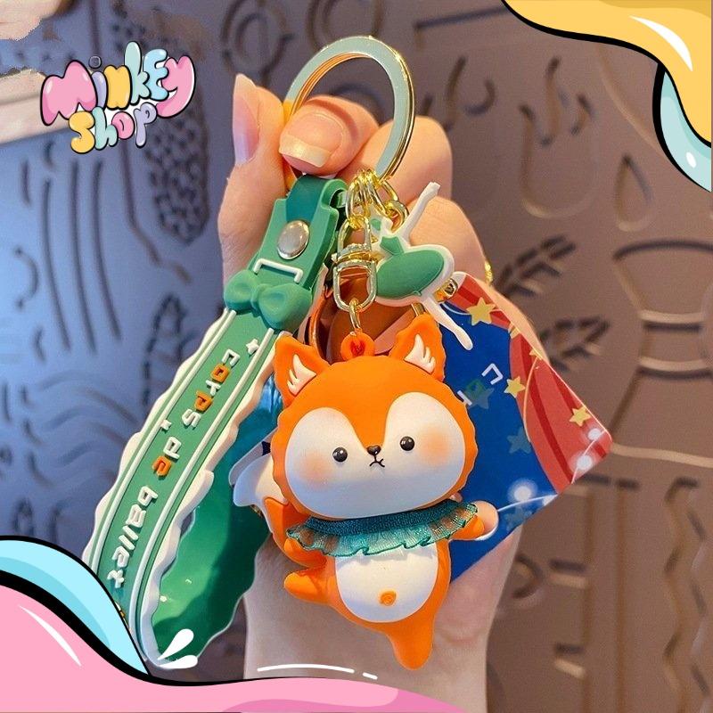 Móc Khóa Thú Nhảy Múa Cute Phụ Kiện Túi Xách Dễ Thương 02MKT - Minkey