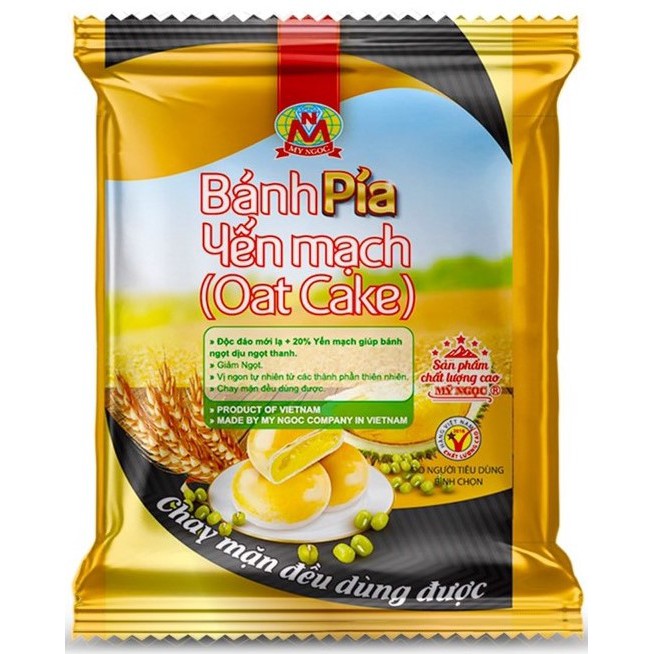 1 COMBO 4 bánh PÍA chay SẦU RIÊNG hảo hạng - SẦU RIÊNG tươi, KHOAI LANG TÍM, sầu riêng YẾN MẠCH, THƠM chín CHANH tươi