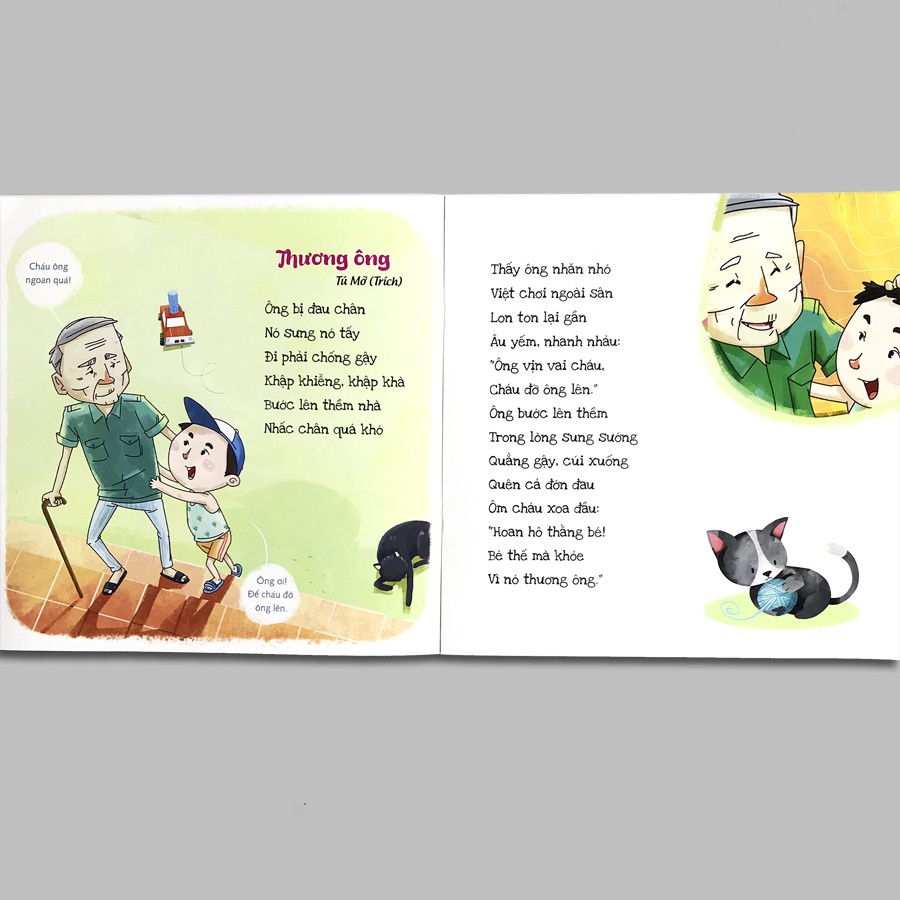 Sách - Chủ Đề: Gia Đình - Tủ Sách: Bài Thơ - Bài Hát - Câu Đố Dành Cho Bé | BigBuy360 - bigbuy360.vn