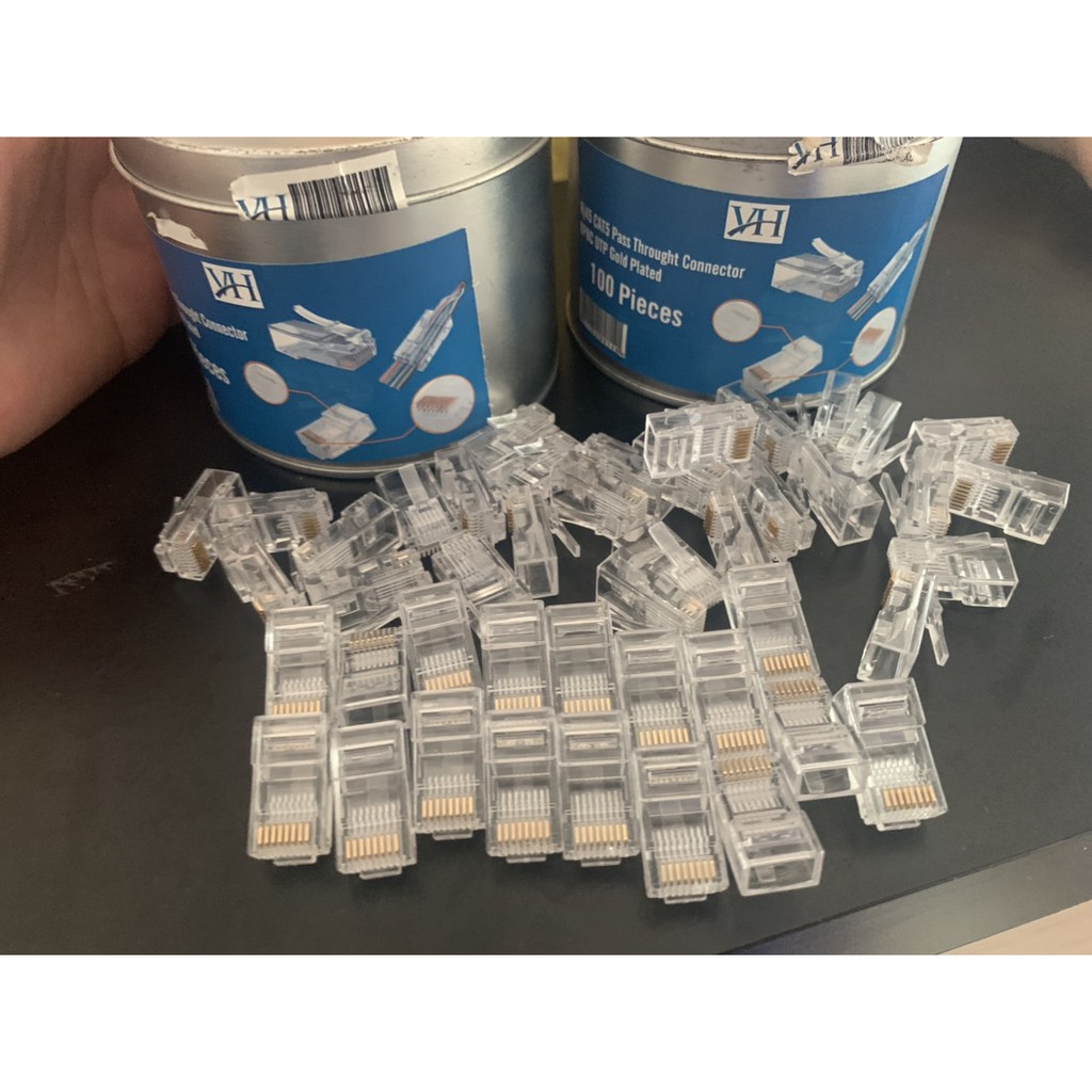 Đầu Jack RJ45 loại xuyên thấu loại thường