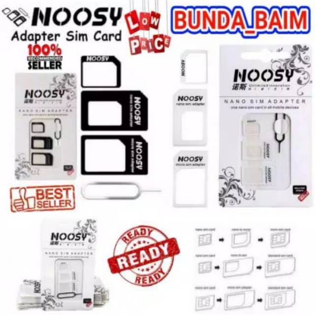 Bộ Chuyển Đổi Nano Noosy Ns56 / Nosejector Micro Sim Card Adaptersy