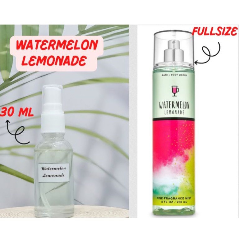 (30ML)XỊT THƠM WATERMELON LEMONADE BATH AND BODYWORKS