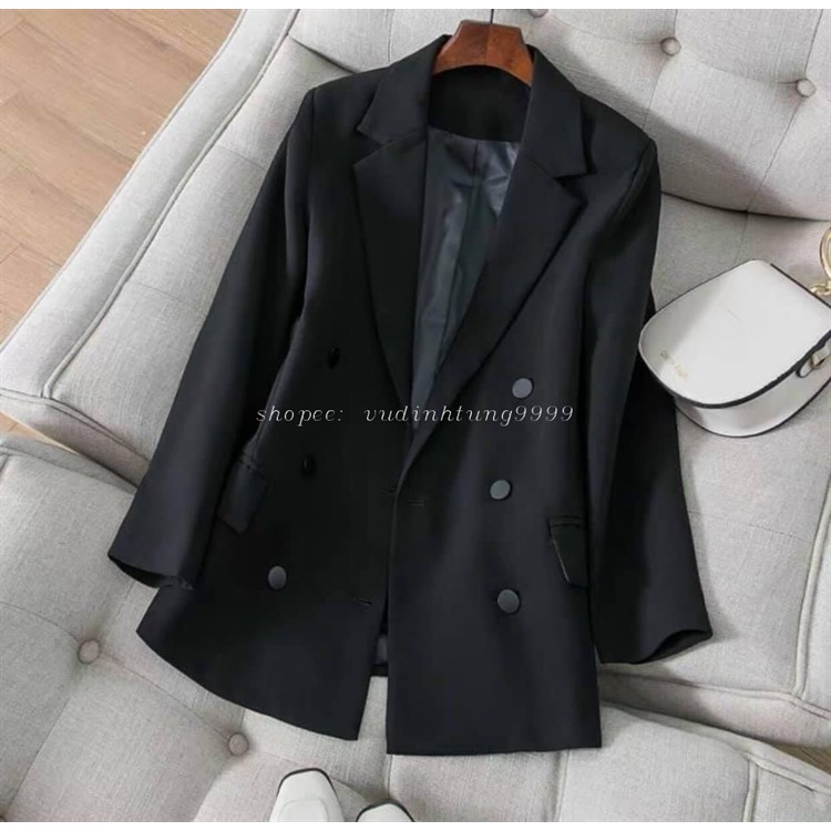 Áo Khoác Vest Blazer Nữ 2 Lớp Lót Lụa [Loại Cao Cấp Xuất Khẩu] - Áo khoác Blazer Phong cách Hàn Quốc cho Nữ | BigBuy360 - bigbuy360.vn
