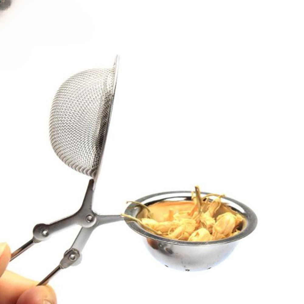 Dụng cụ lọc trà inox hình cầu có tay cầm dài quả lọc chè inox cán dài TC1