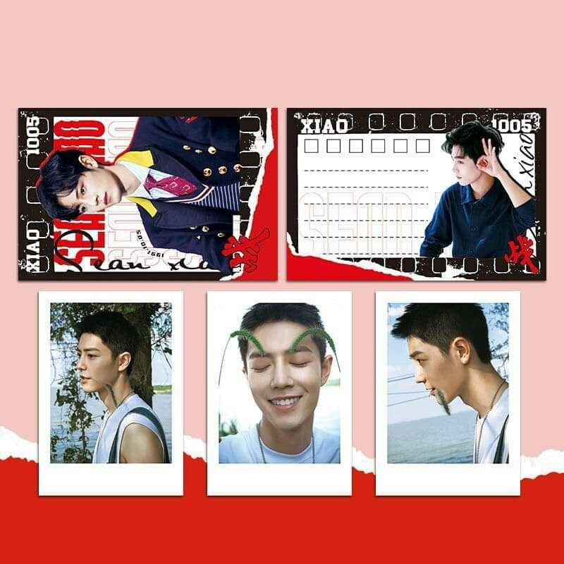 Set Lomo Postcard & Sticker Vương Nhất Bác , Tiêu Chiến,  Bát Quân Nhất Tiêu.