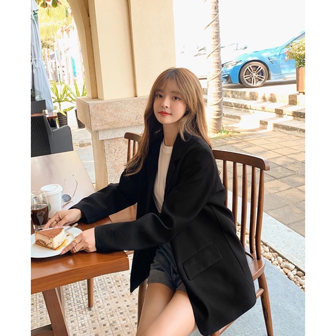 Áo Blazer tay dài màu trơn cho nữ- Áo Blazer Vest Nữ 1 Lớp Khoác Ngoài Dài Tay Nhiều Màu Kiểu Dáng Trẻ Trung