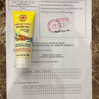 Sữa rửa mặt linh chi vàng