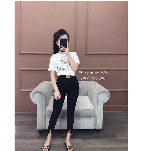 Quần dáng lỡ D-I-O-R