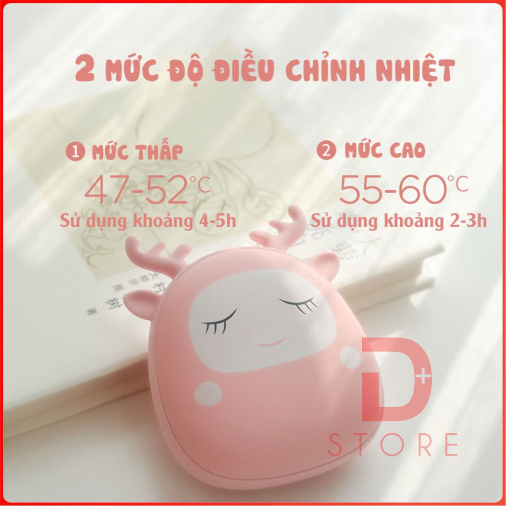 Máy sưởi ấm tay mini kiêm sạc dự phòng (Rully&amp;Tooger) cực đáng yêu