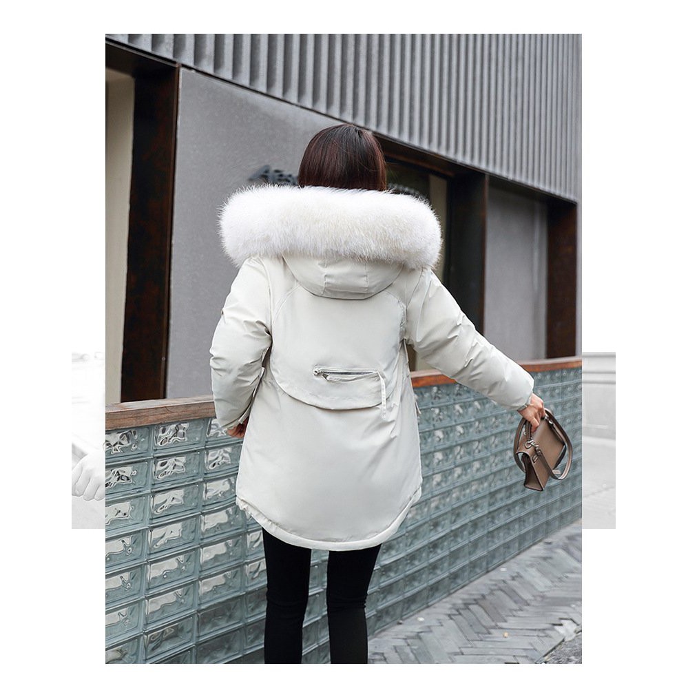 {Karul}Áo khoác nữ Parka mũ lông lót nỉ mềm phong cách hàn quốc mẫu mới có dây chiết eo. | BigBuy360 - bigbuy360.vn