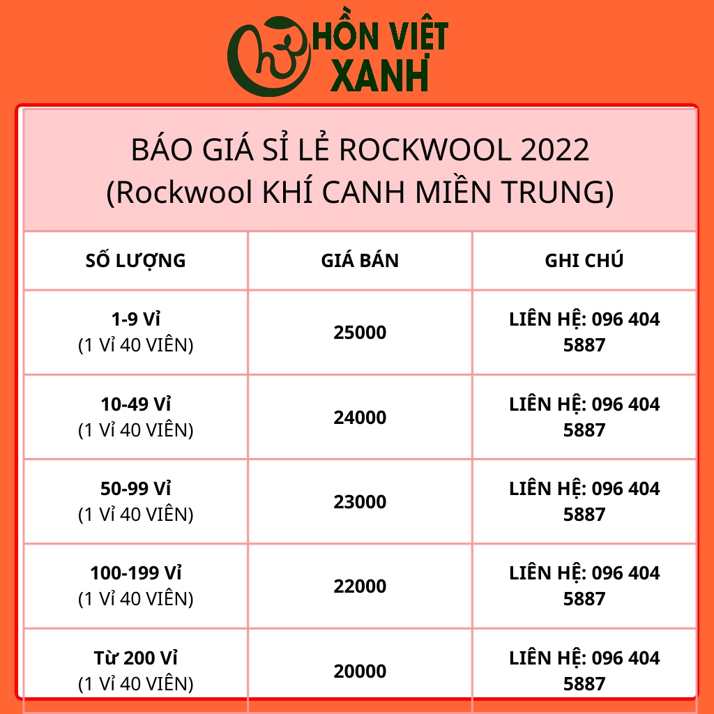 Gía thể rockwool trồng rau 1 vỉ 40 miếng - Thủy Canh Miền Trung