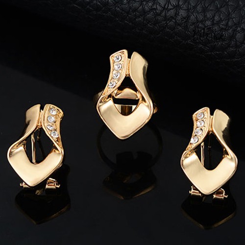 Bộ Trang Sức Hợp Kim Mạ Vàng Kiểu Dáng Thời Trang Cho Nữ