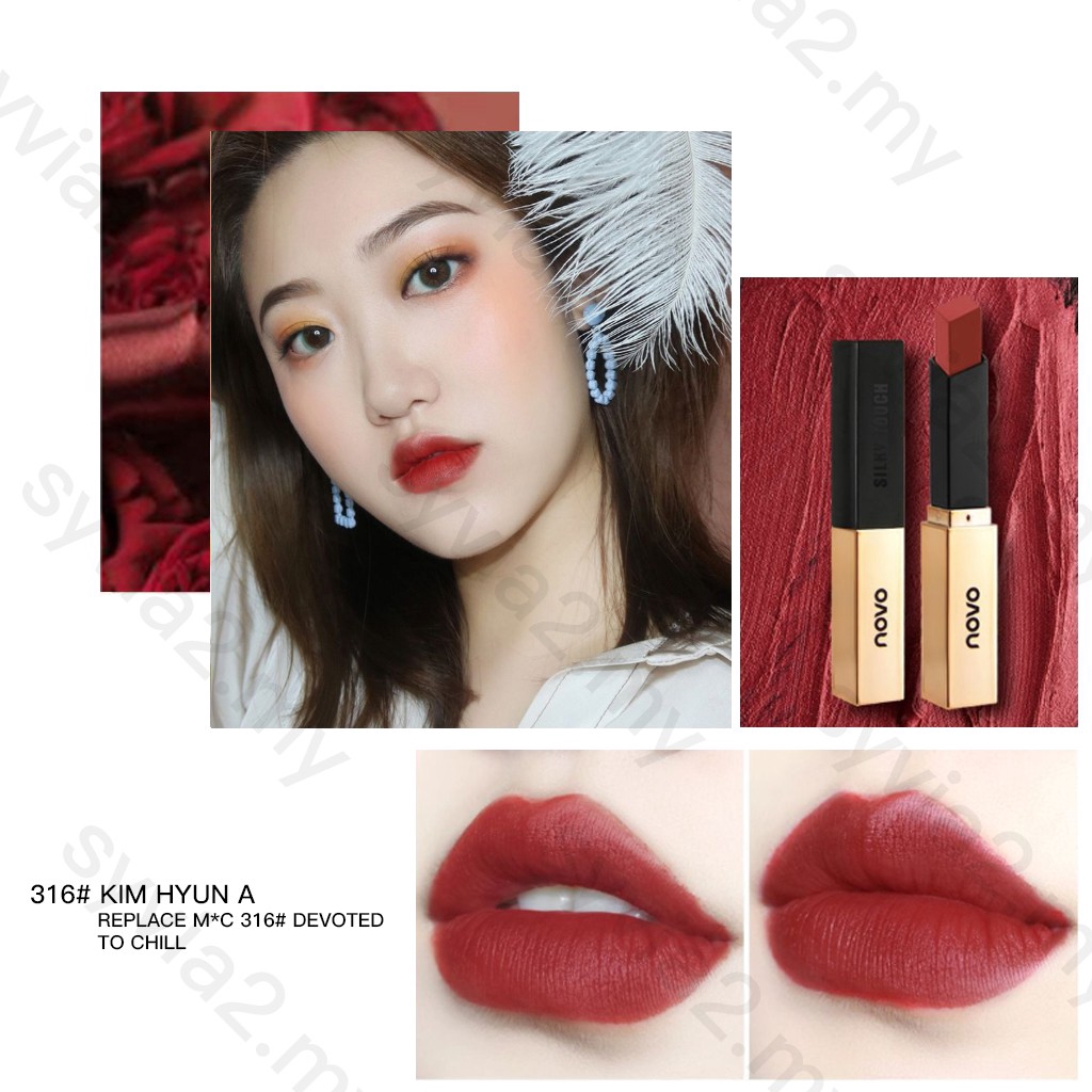 Son thỏi NOVO dưỡng ẩm lâu trôi vỏ màu vàng | BigBuy360 - bigbuy360.vn