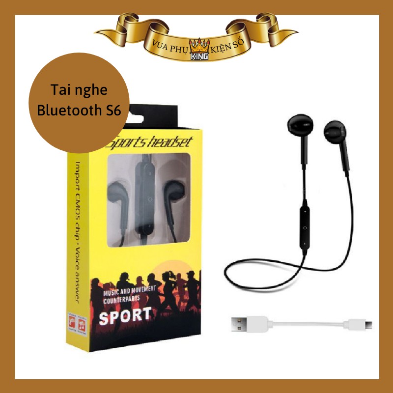 Tai nghe bluetooth sports headset S6 không dây