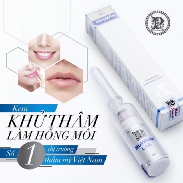 KEM XÓA THÂM LÀM HỒNG MÔI - NUWHITE L1A USA
