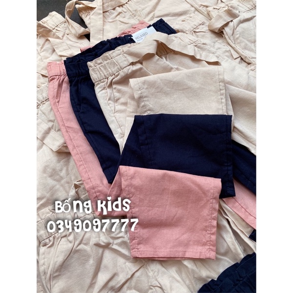 Quần Đũi Bé Gái PaperBag Thắt Dây HaM