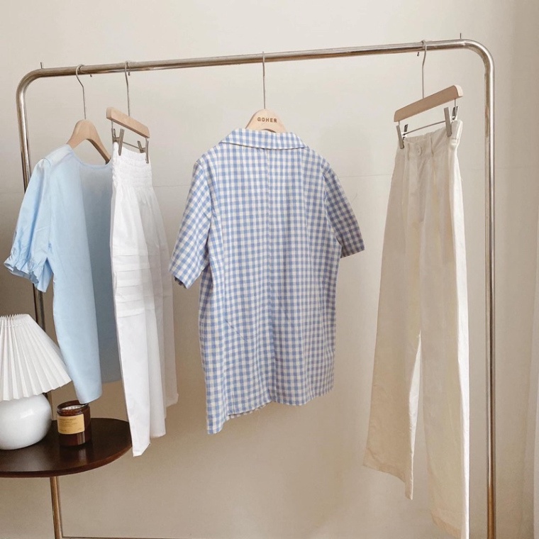 Vest kẻ karo style hàn,Blazer hàn quốc chất liệu đũi rhstore | BigBuy360 - bigbuy360.vn