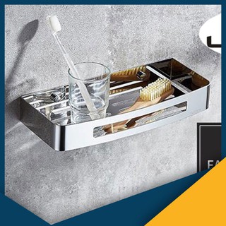 Kệ Sữa Tắm dầu gội trong nhà tắm INOX 304 KG16 1 Tầng KỆ THẲNG TẤM, inox 304 sáng bóng chống han rỉ