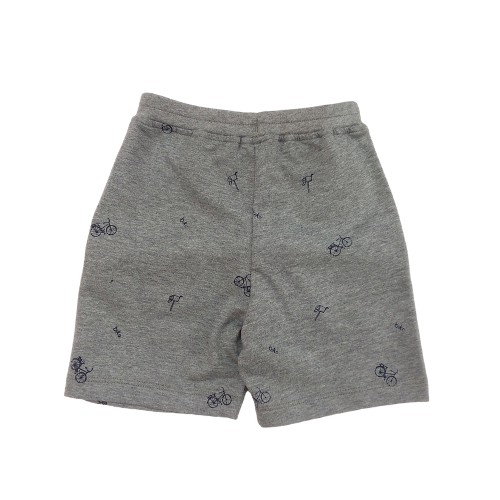 Quần Đùi Short Thun Bé Trai Kenti Kids In Họa Tiết Xe Đạp 100% Cotton, Thoáng Mát, Co Giãn