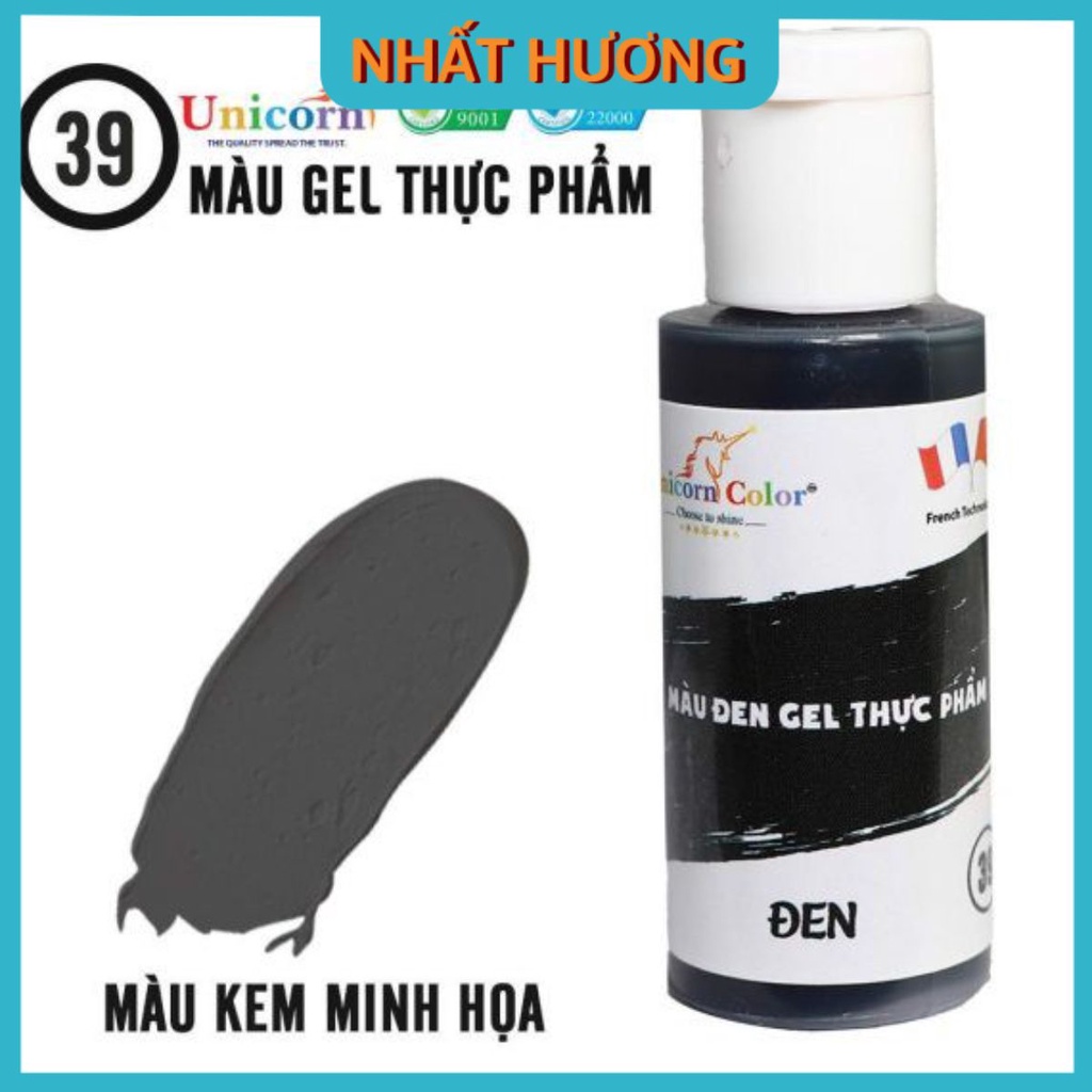 Màu Gel Đen Unicorn D39 28gr