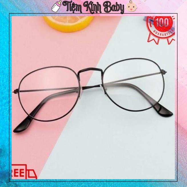 Kính nobita giả cận thời trang nam nữ gọng kim loại mảnh