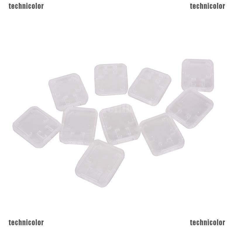 Set 10 Hộp Nhựa Trong Suốt Đựng Thẻ Nhớ SD SDHC SDXC