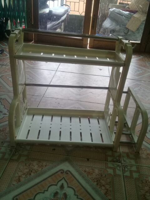 KỆ ĐỂ ĐỒ GIA VỊ CÓ PHẦN CÀI DAO VÀ THỚT