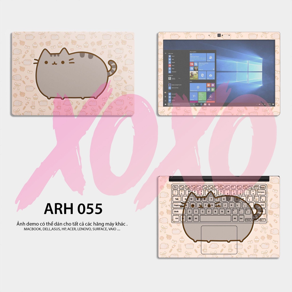 Miếng Dán Skin Laptop Mẫu Chú Mèo - Decal Dán có cho Dell, Hp, Asus, Lenovo, Acer, MSI, Surface,Vaio, Macbook